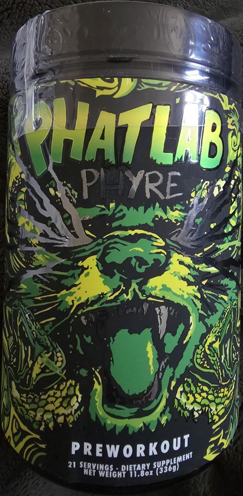 Phatlab Phyre Preworkout Powder 21 Servings L-Citrulline Beta Alanine Caffeine