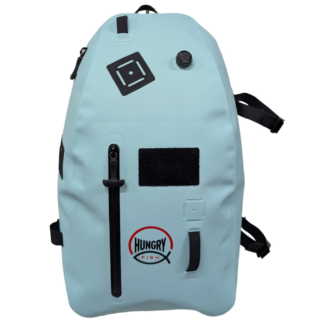 HungryFish Traveler Pro Multi Purpose Outdoor Waterproof Sling Backpack 13L,Teal