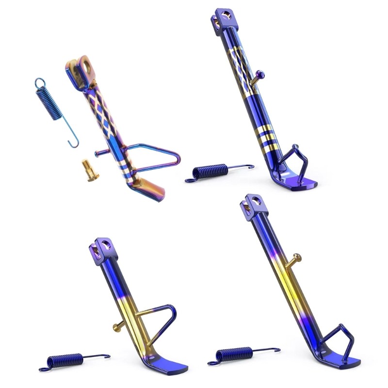 Universal Motorbike Adjustable Kickstand Side Parking Foot Support Tripod Holder