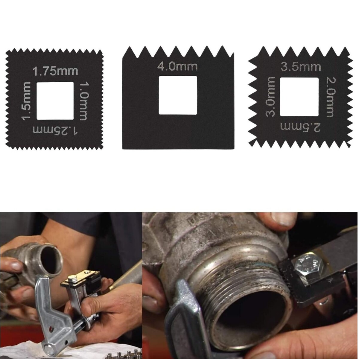 3PCS Metric Die Set for 202817 7402 Universal Outside Thread Chaser