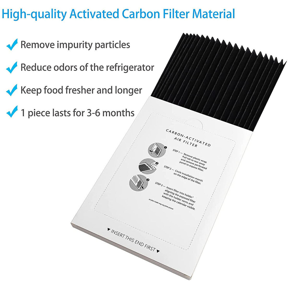 6-Pack Refrigerator Air Filter Replacement for Frigidaire & Electrolux EAFCBF