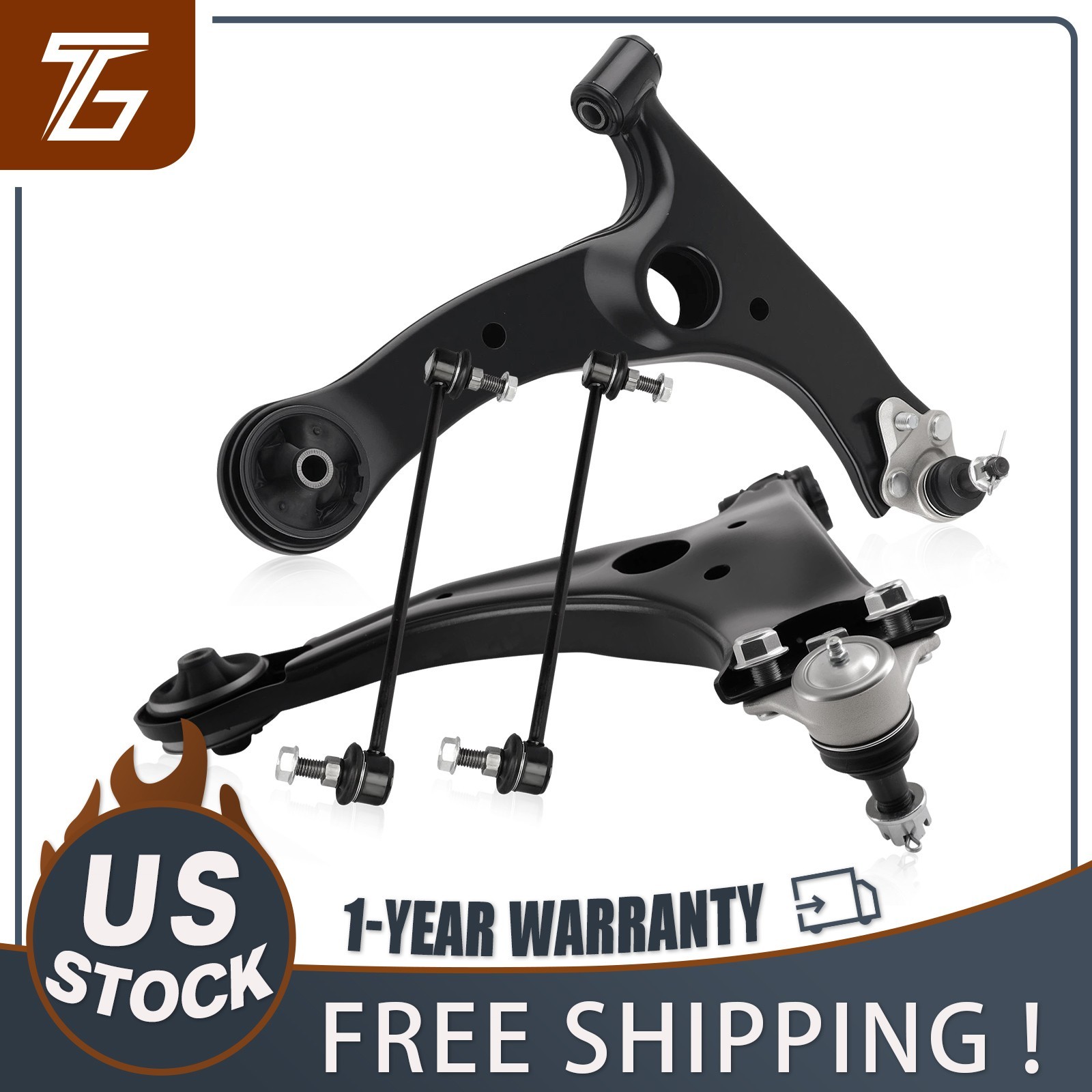Front Lower Control Arm Sway Bar Link Kit for Toyota Matrix Corolla Pontiac Vibe