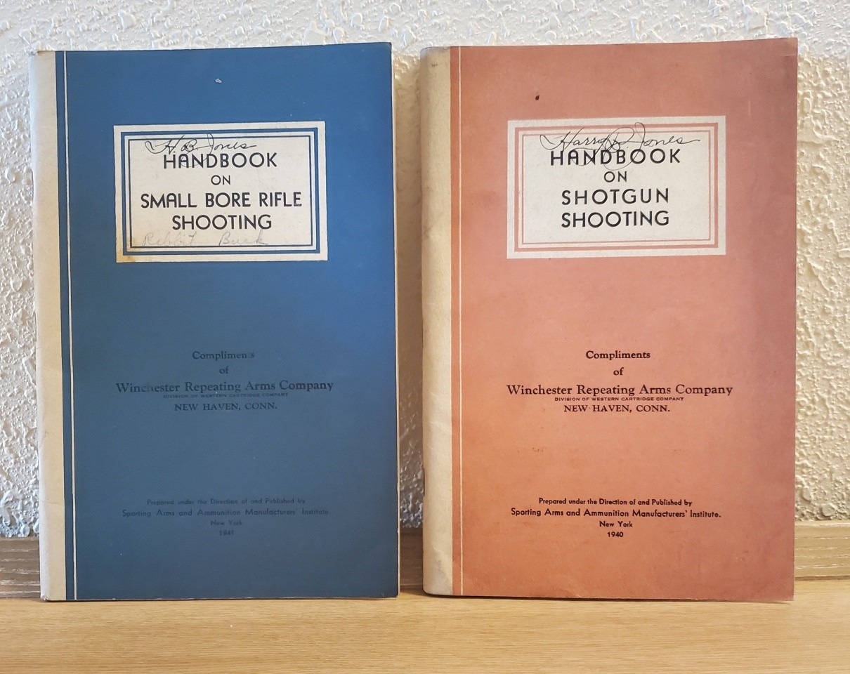 2214----1940-41 Shooting Handbook pair - Shotgun + Small Bore Rifle