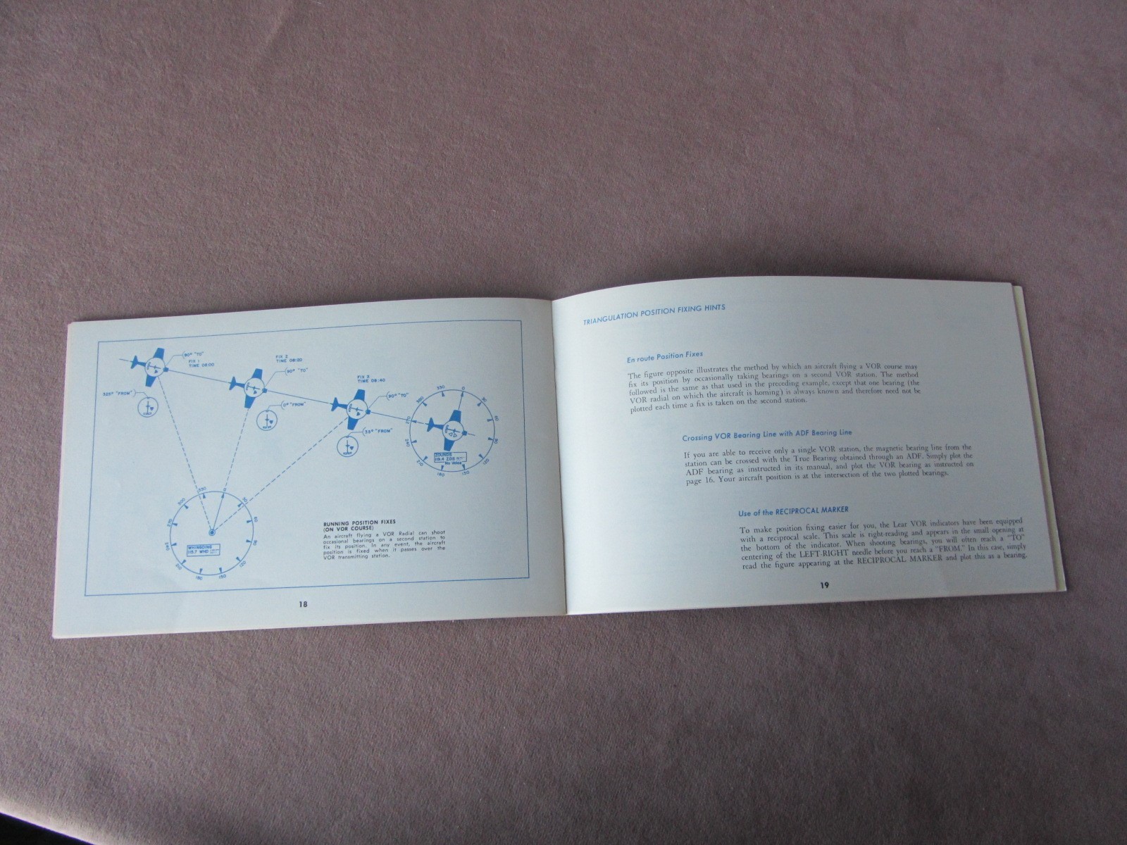 1960s How to Fly New VOR Navigation Aid Lear Booklet Primer Airplane Lear Models