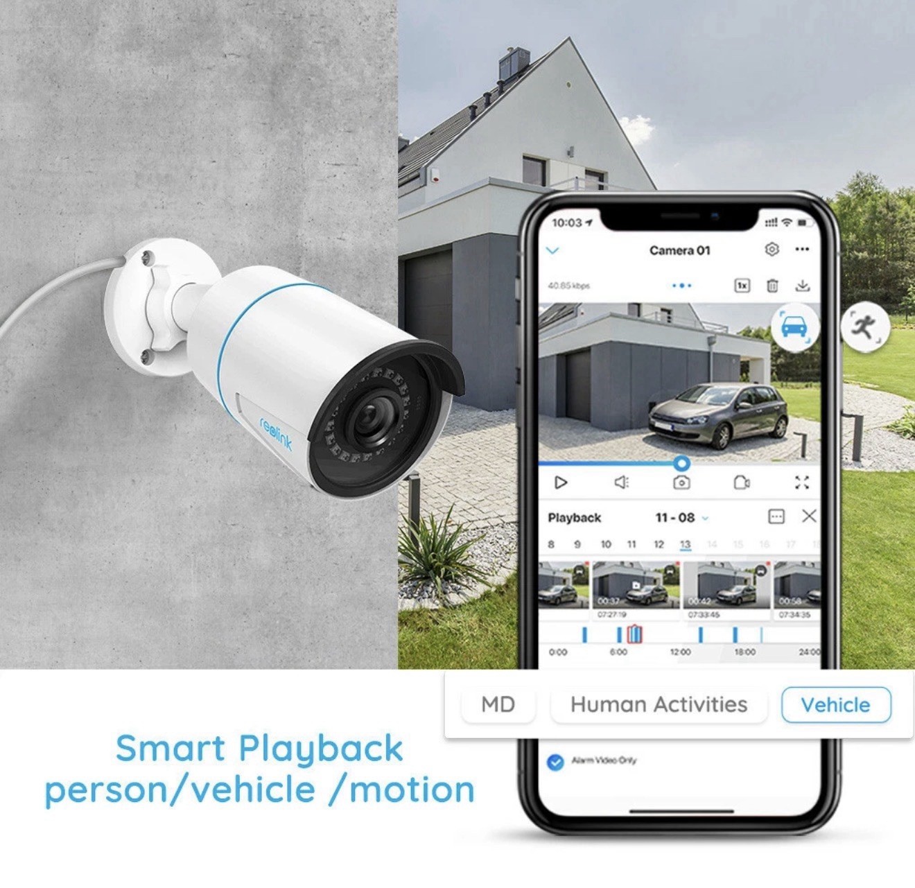 RLK8-1200B4-A Security Camera System Kit – 4 Cameras + NVR