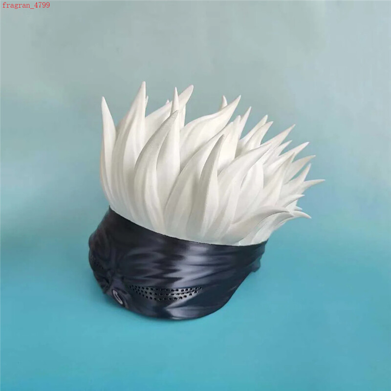 Anime Jujutsu Kaisen Gojo Satoru Cosplay Helmet Mask 1:1 Wearable Model Ornament