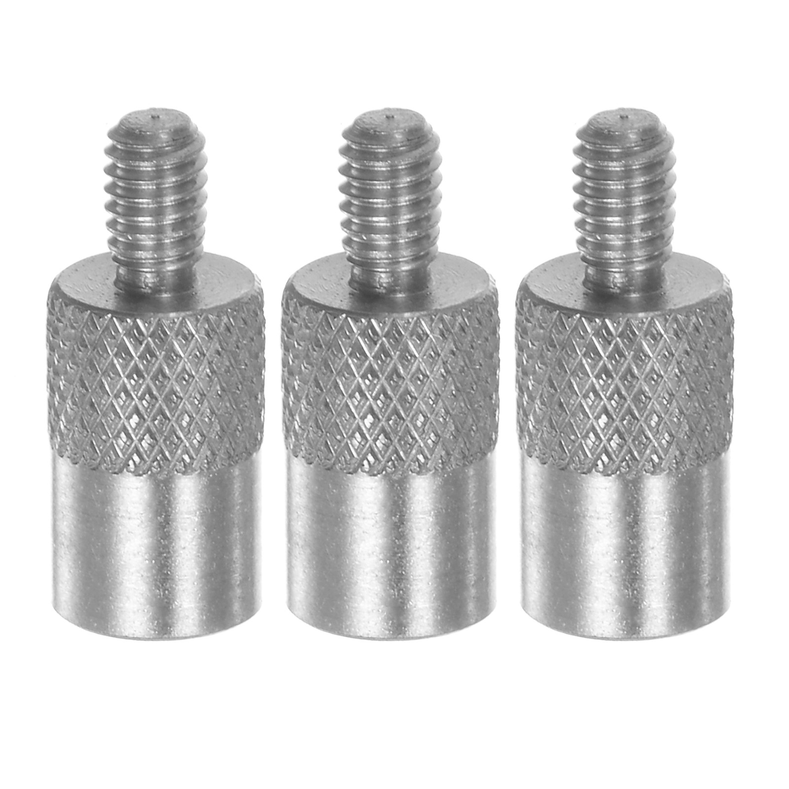 3pcs Flat Contact Points 5mm Dia 8mm Length M2.5 Thread 303 Stainless Steel