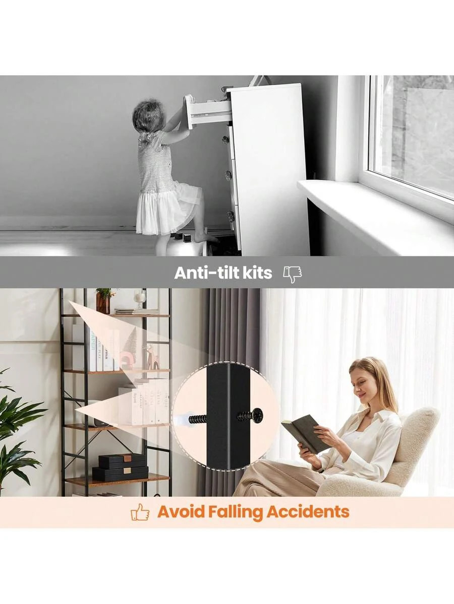 5 Tiers Bookshelf, Classically Modern Book Shelf, Book Rack