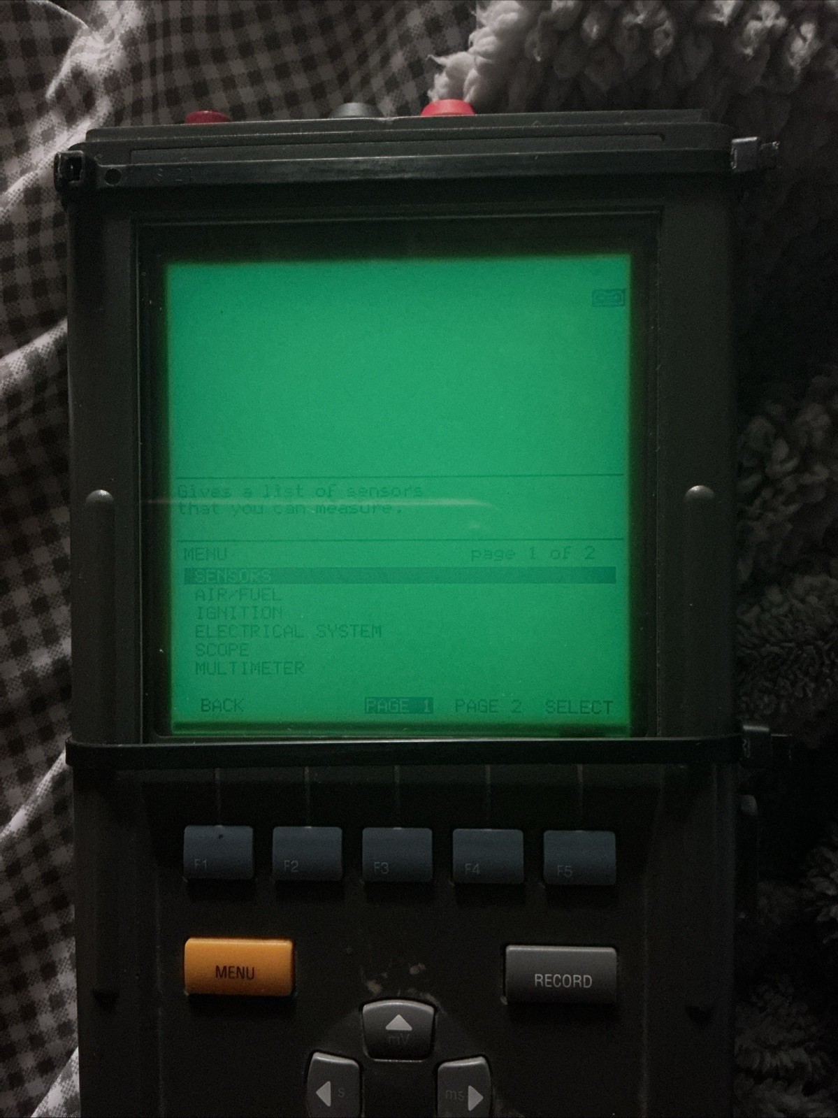 Fluke 98 Automotive ScopeMeter 20 MHz 2-Channel 50 MS/s 8-bit Digital Handheld