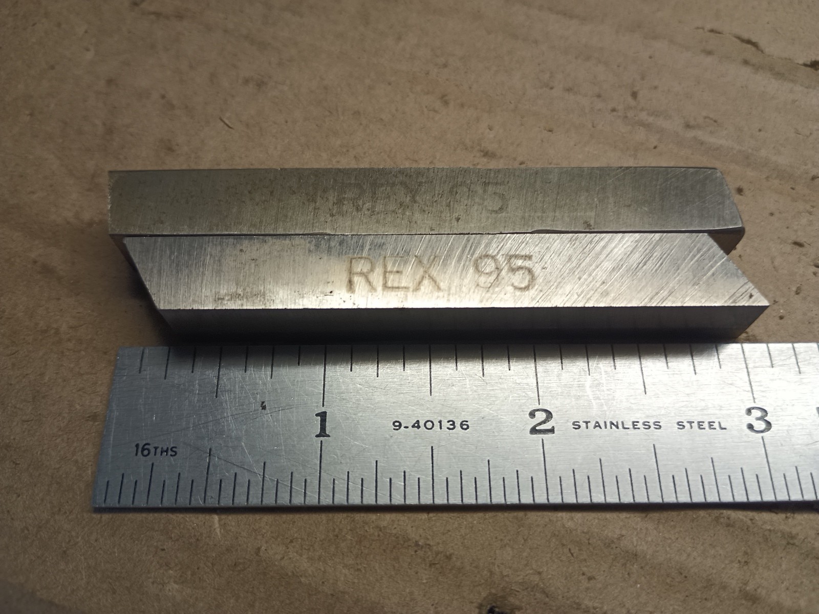 2 Pieces, Rex 95, Cobalt Lathe Bit Cutter  3/8" Shank 3" Length USA C3