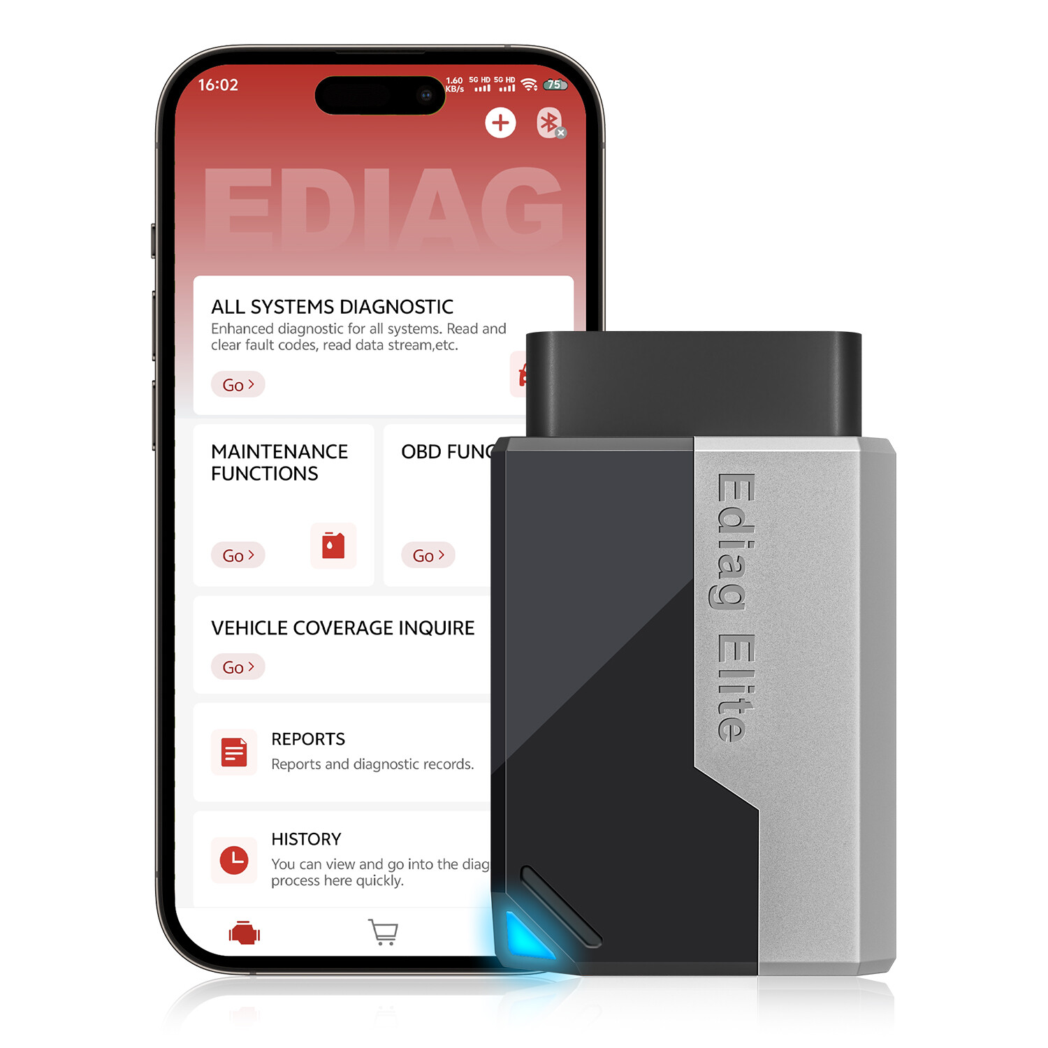 KINGBOLEN EDIAG ELITE Bidirectional All System DiagnosticTool OBD2 Scanner CANFD