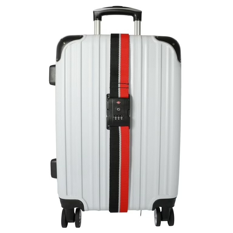 Locking Luggage Strap Red White & Blue 72" 1 Strap