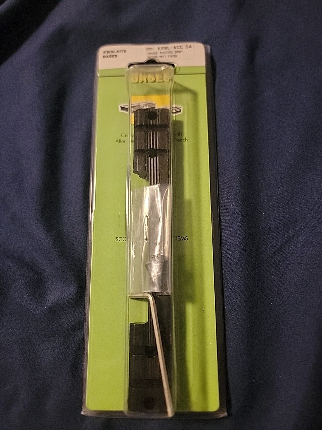Kwik Site Base Savage Accutrig Short Action Base. Model Ksbl-acc Sa