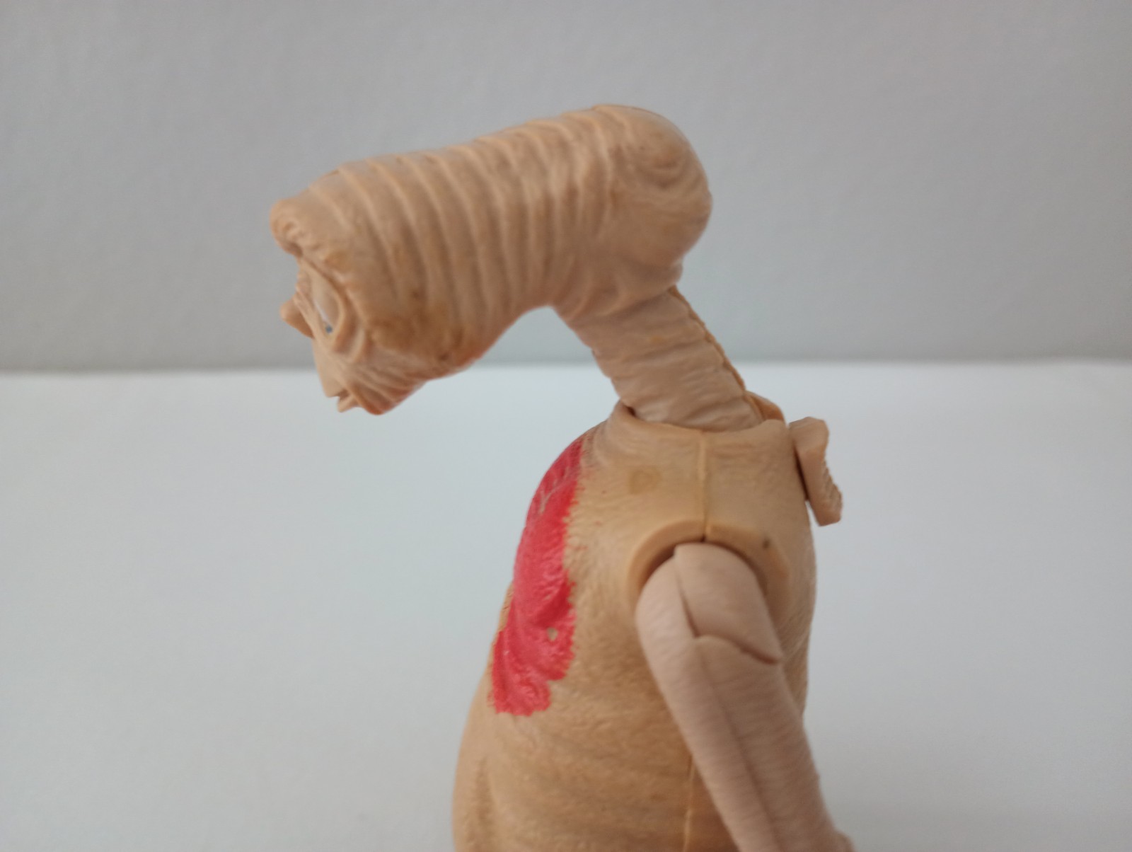 1982 E. T. Photo Button New in Package & Mechanical E.T. Plastic Figure