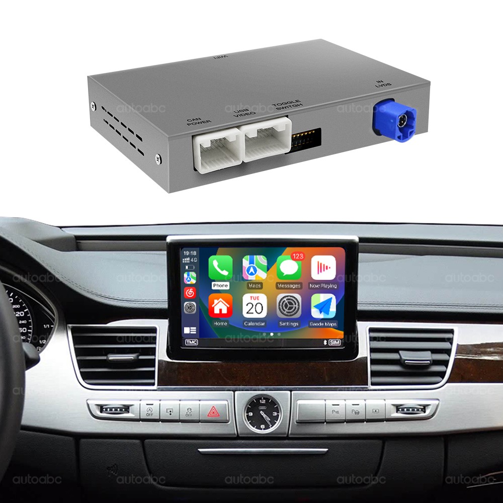 For Audi A8 2011-2017 Wireless CarPlay Android Auto Airplay Autolink Retrofit RT