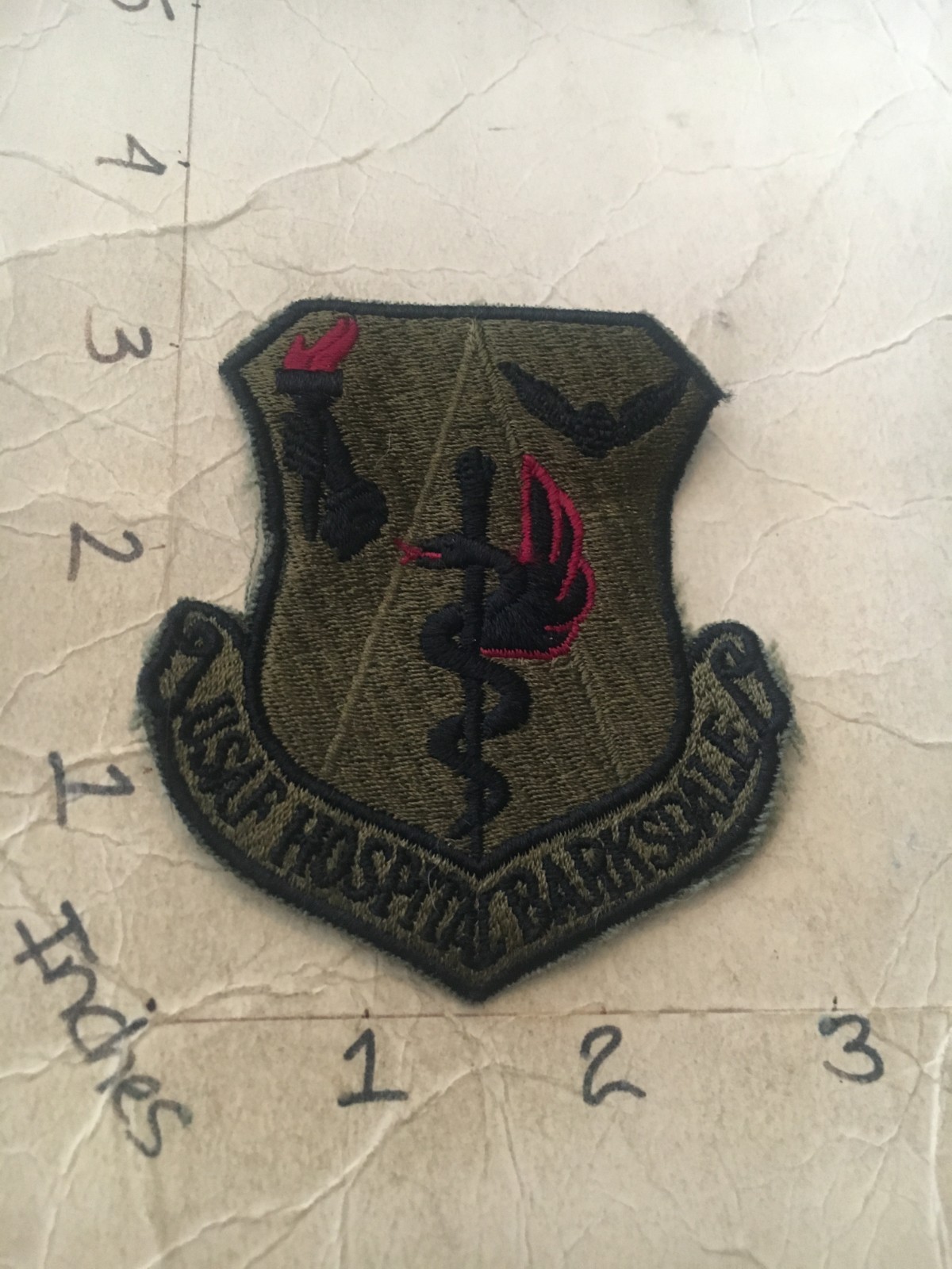 USAF Hospital Barksdale Squadron subdued patch 6/3/25