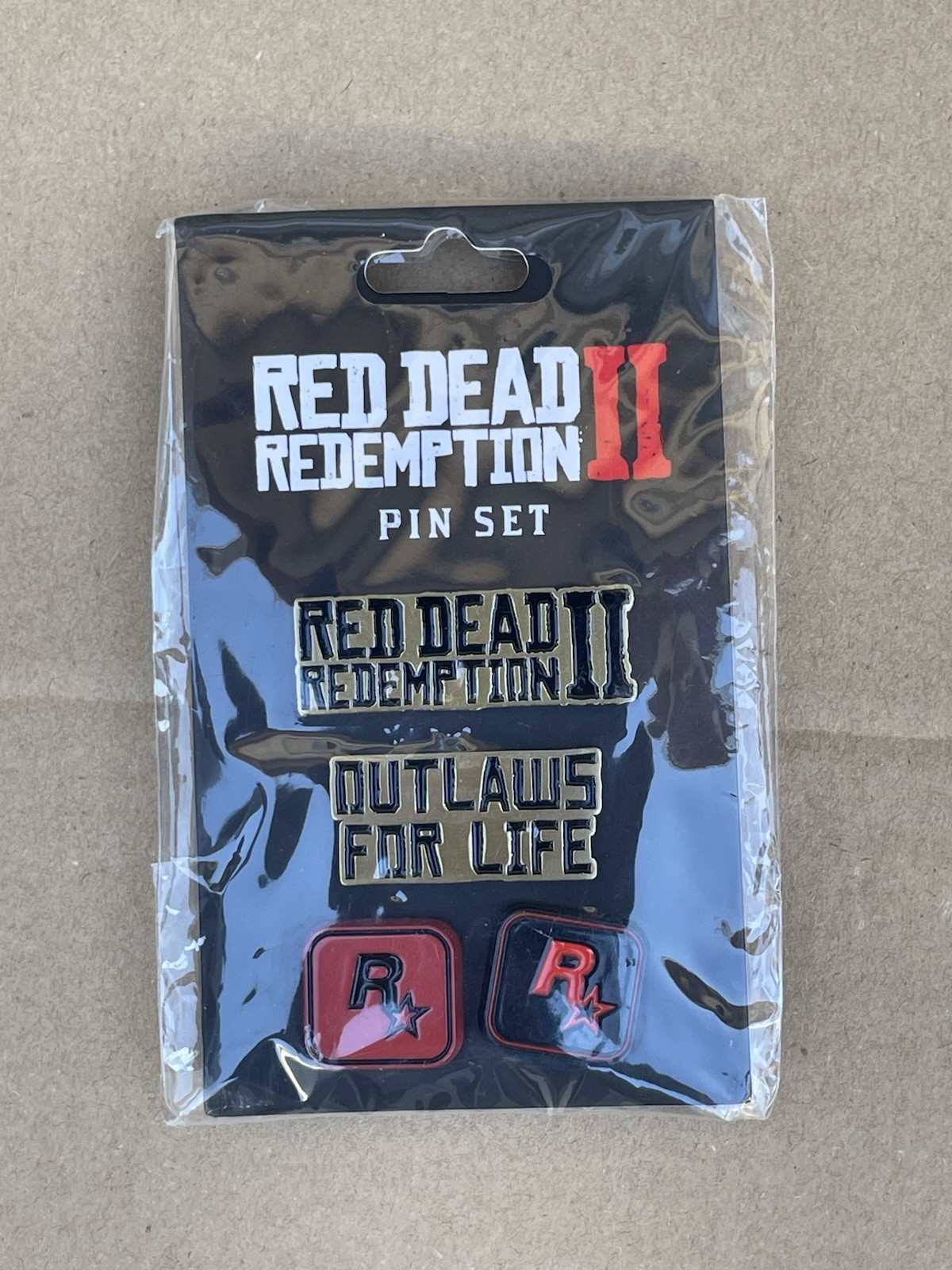 Red Dead Redemption 2 Pin Set Rockstar Games RDR2 Outlaws For Life Enamel Pins