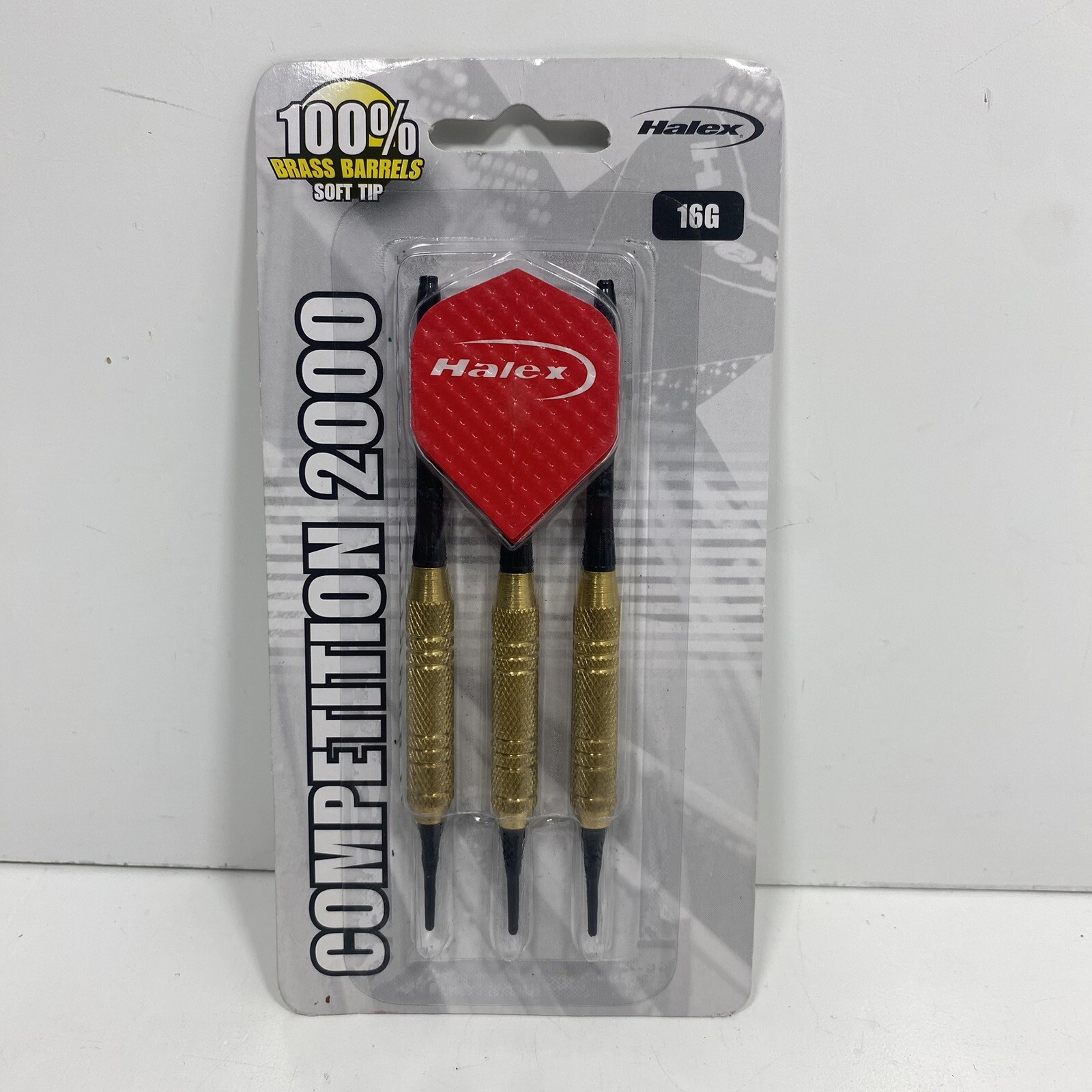 HALEX Competition 2000 16 G"Set Of 3"Brass Barrels Soft Tip Darts NEW