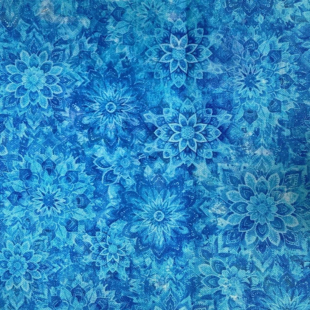 108" X 108" Wide Dancing Dahlias (#20) Quilt Backing 100% Cotton Fabric Digital