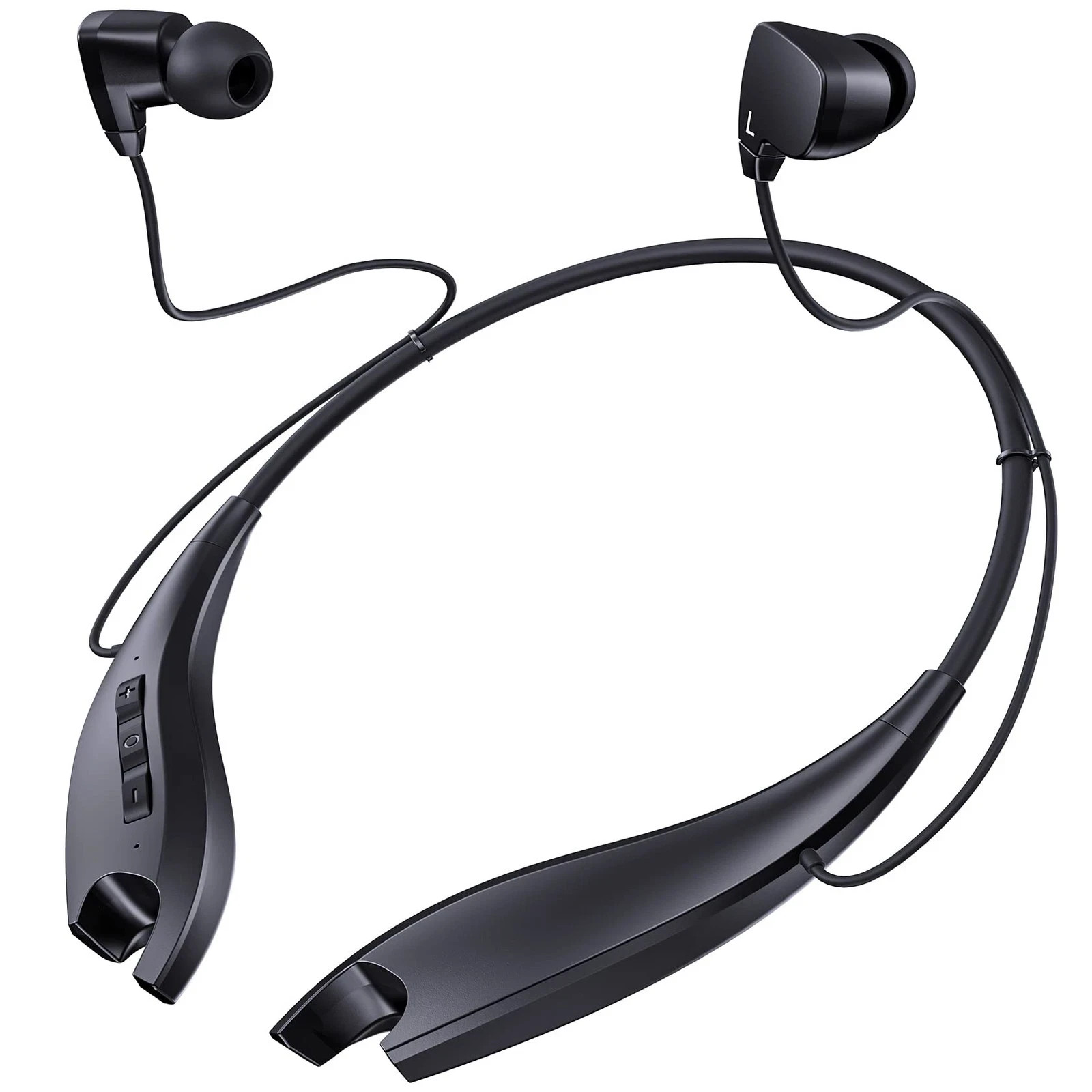 Neckband Bluetooth Headphones, Around The Neck Headphones 24H+ Playtime, Blue