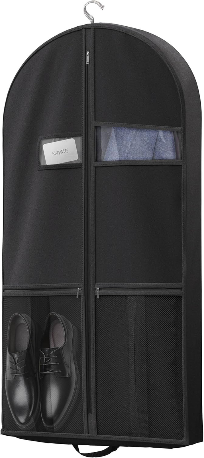 43" Travel Garment Bag with Accessories Zipper Pocket, Heavy Duty Suit Bag for S