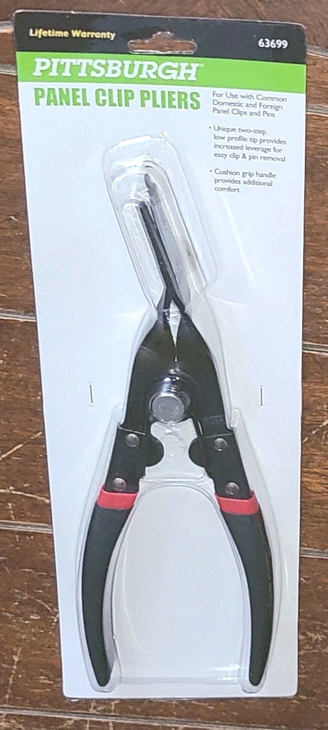PITTSBURGH Panel Clip Pliers -Overall 7" L x 11/16" W x 4-1/2" H- Item #63699