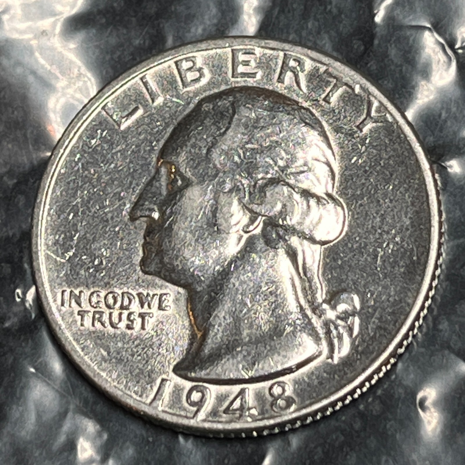 1948 S WASHNGTON QUARTER SILVER #798