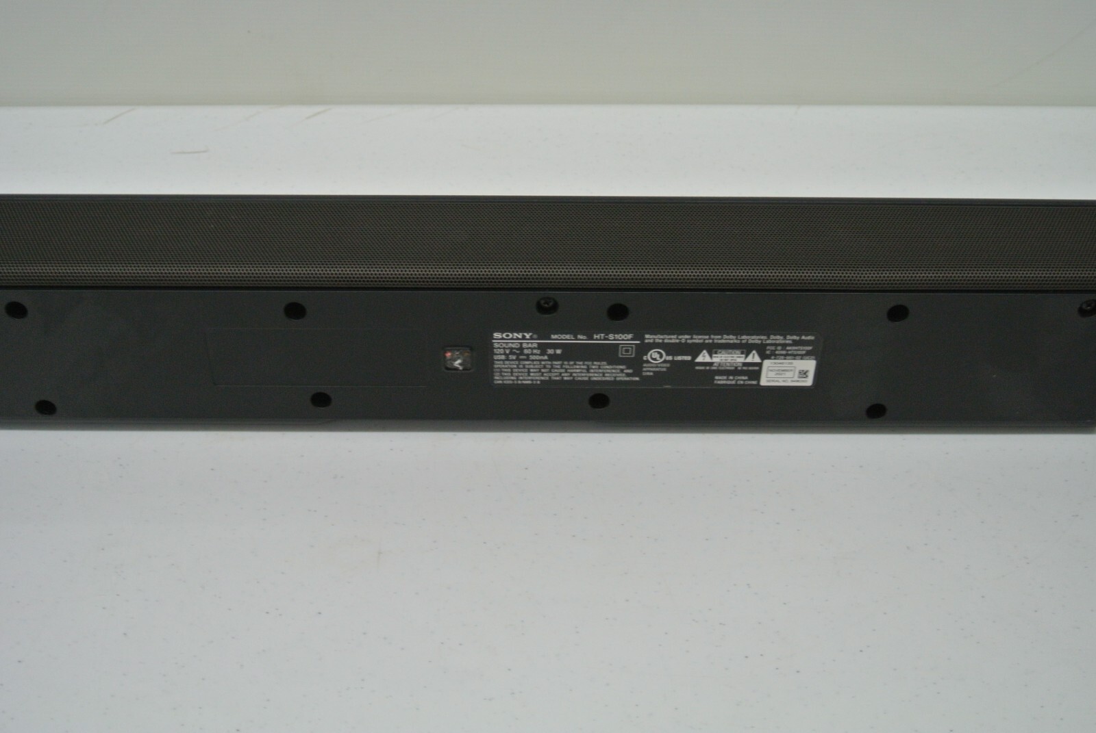 Sony HTS100F Tweeter Speaker - Black W/ REMOTE (123231-1 AR FF10)