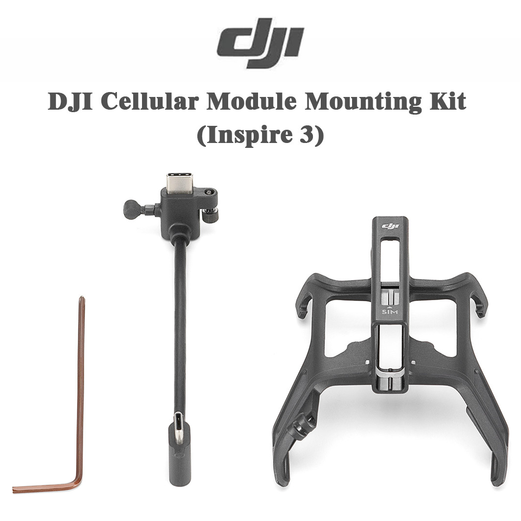 Original DJI Inspire 3 Cellular Module Mount Kit –Bracket & Cable Kit for TD-LTE