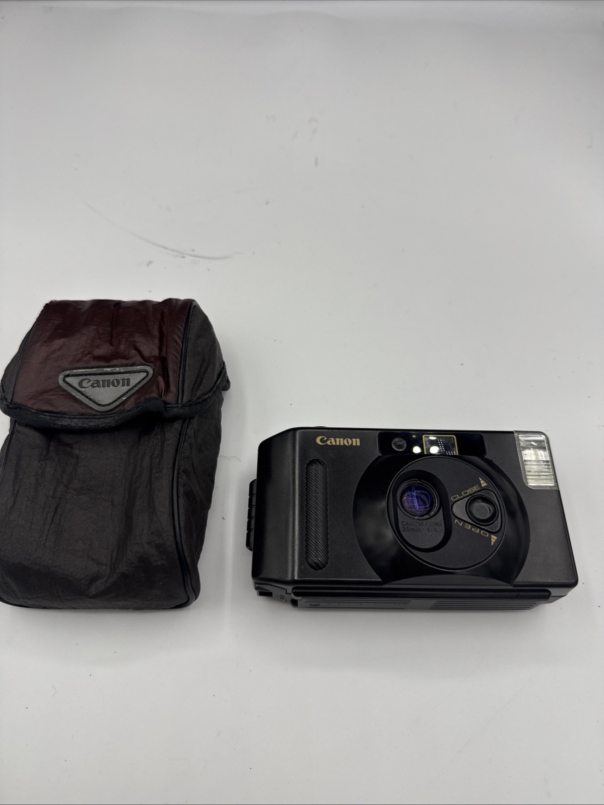 Canon Snappy S 35mm Point And Shoot Film Camera Untested For Parts Repair