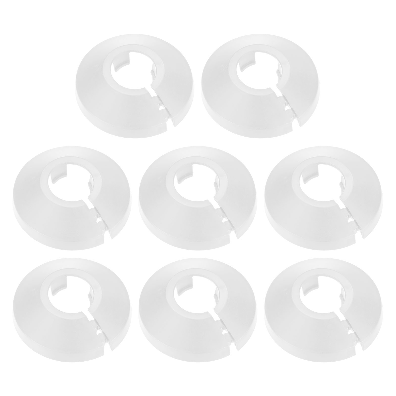 8-Pack Pipe Cover Decoration for 16mm Flange Water Pipe [White]