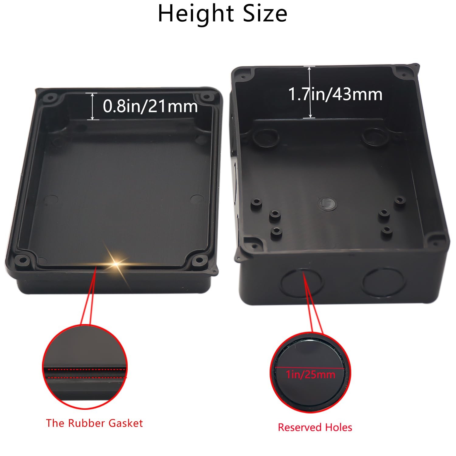 Electrical Box, Outdoor Waterproof Box IP65 Junction Box with