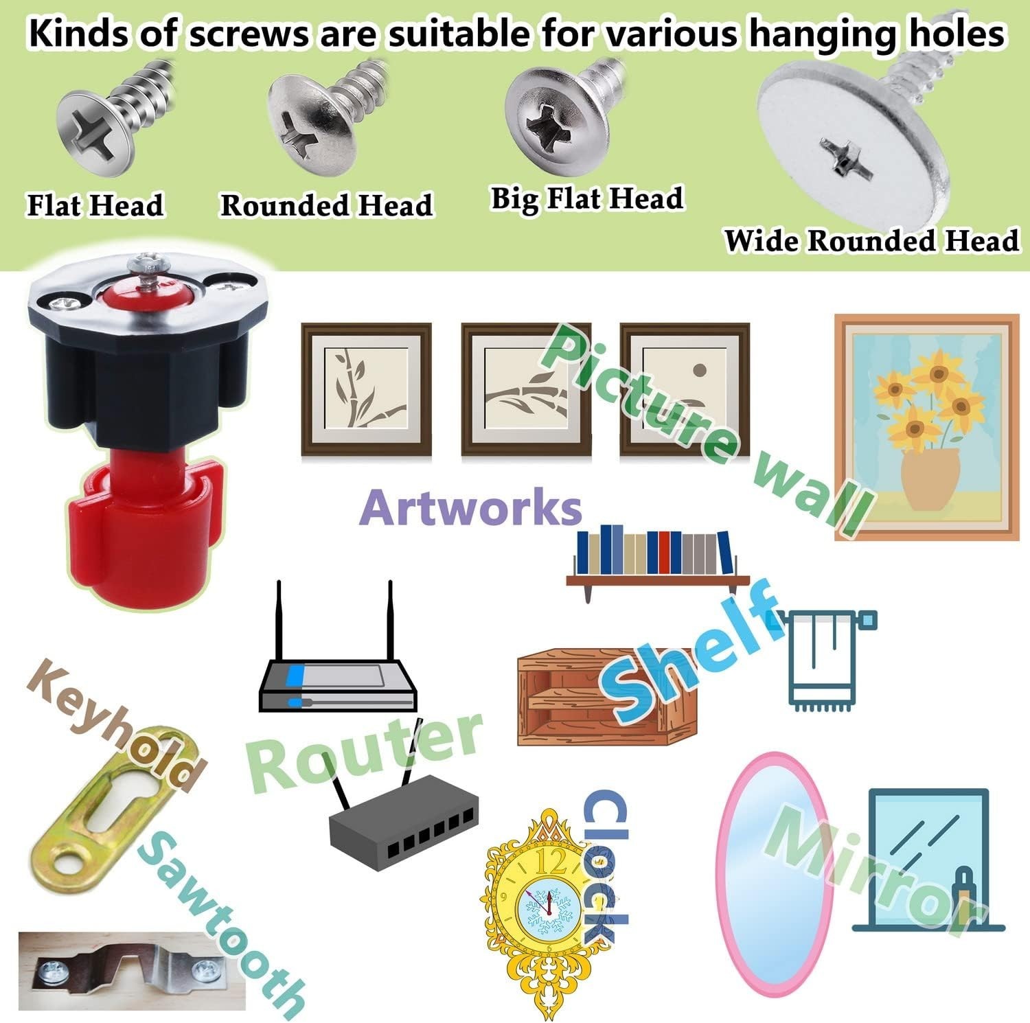Reusable Picture Hanging Helper Tool & Level - Perfect for Frames and Art Decor