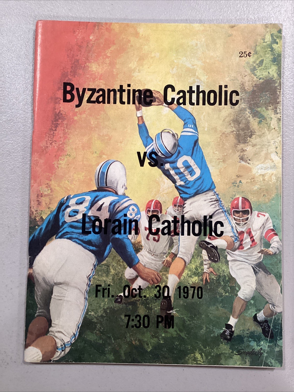 1970 Oct 30 Byzantine Catholic v Lorain Catholic High School Football Program