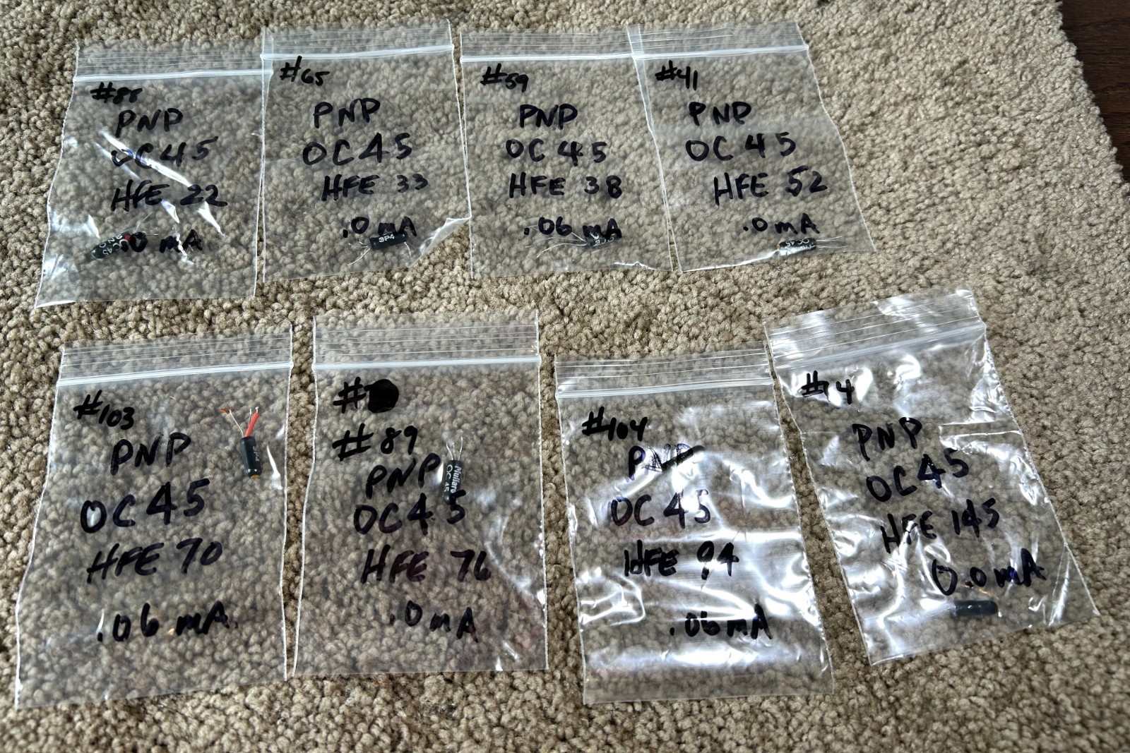 Mullard OC45 PNP Germanium Transistor Lot
