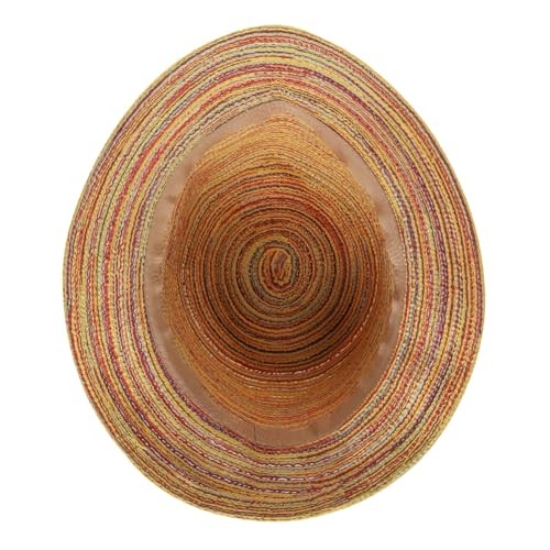 Summer Fedora Sun Hat UV Protection Short Brim Beach Hat Multi-colored Child