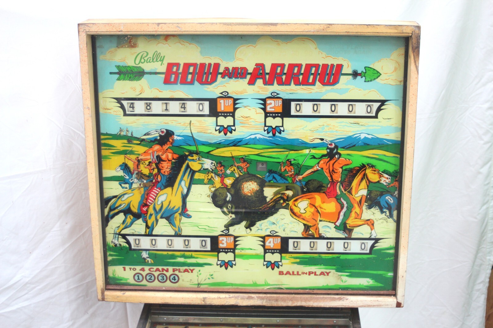 Bow and Arrow Pinball Machine (Bally, 1974)
