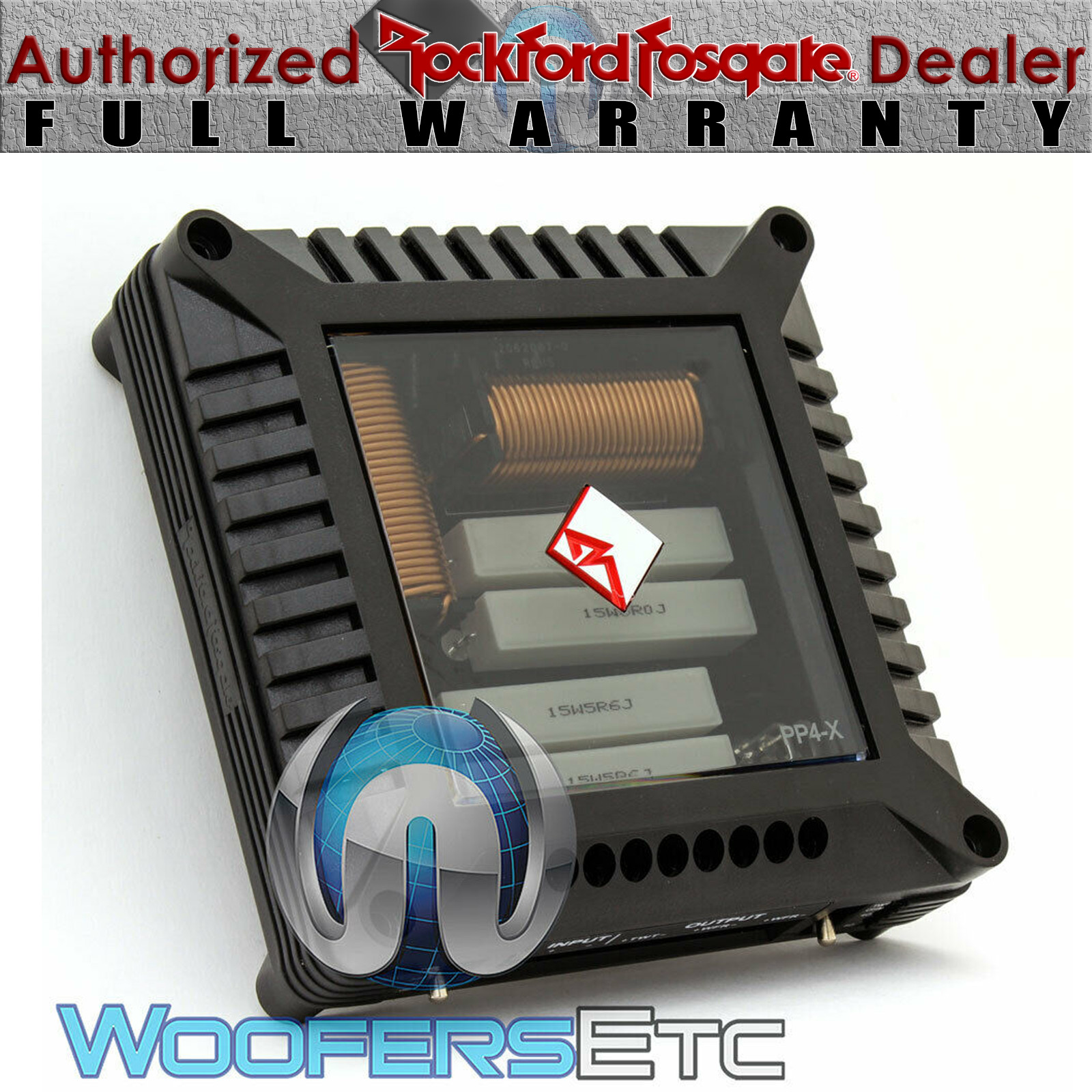 ROCKFORD FOSGATE PP4-X CROSSOVER FOR PUNCH PRO MIDRANGE DRIVERS & TWEETERS NEW
