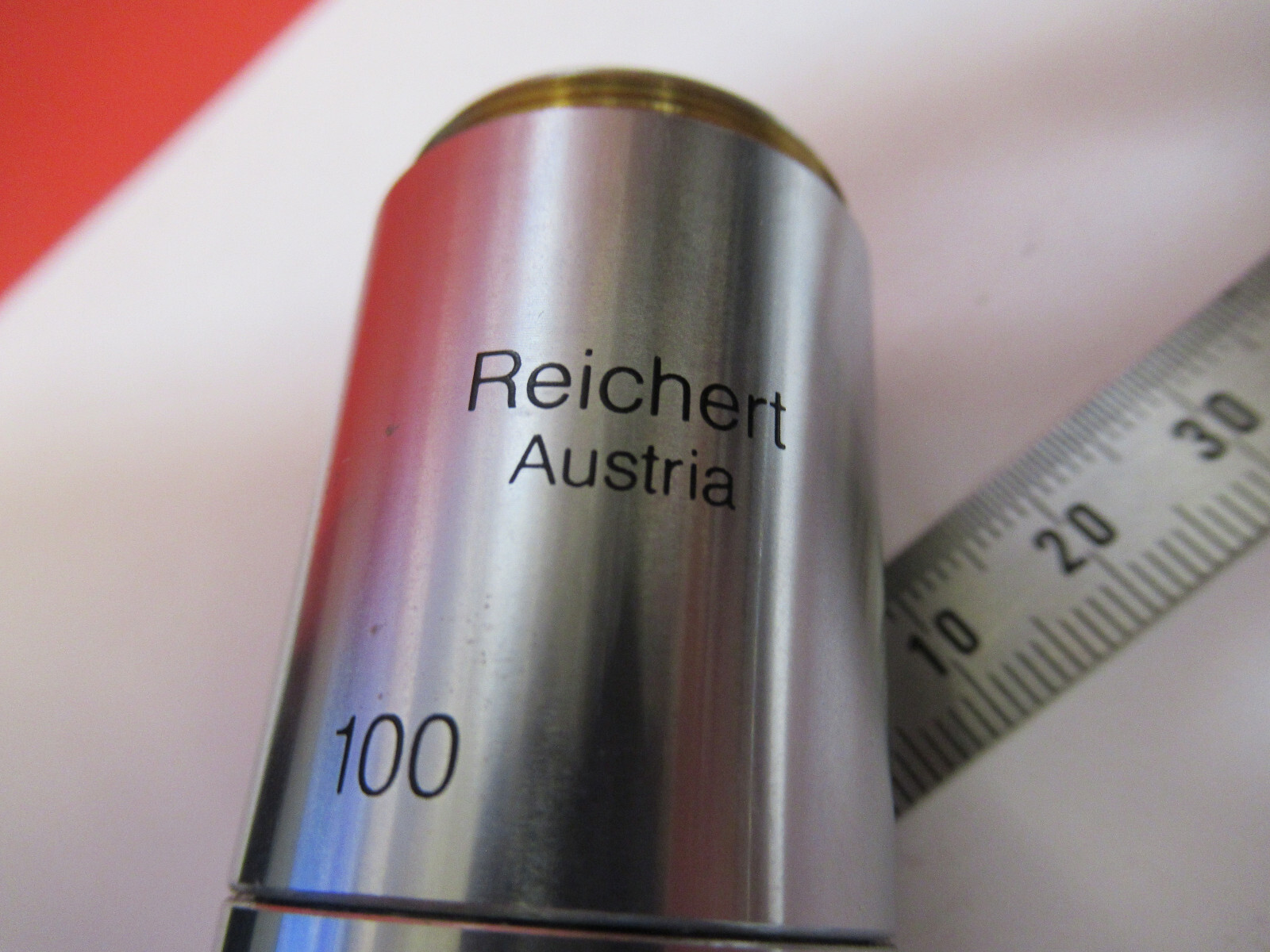 MICROSCOPE PART REICHERT POLYVAR OBJECTIVE DIC IK FLUOR 100X OPTICS Y5-A-31