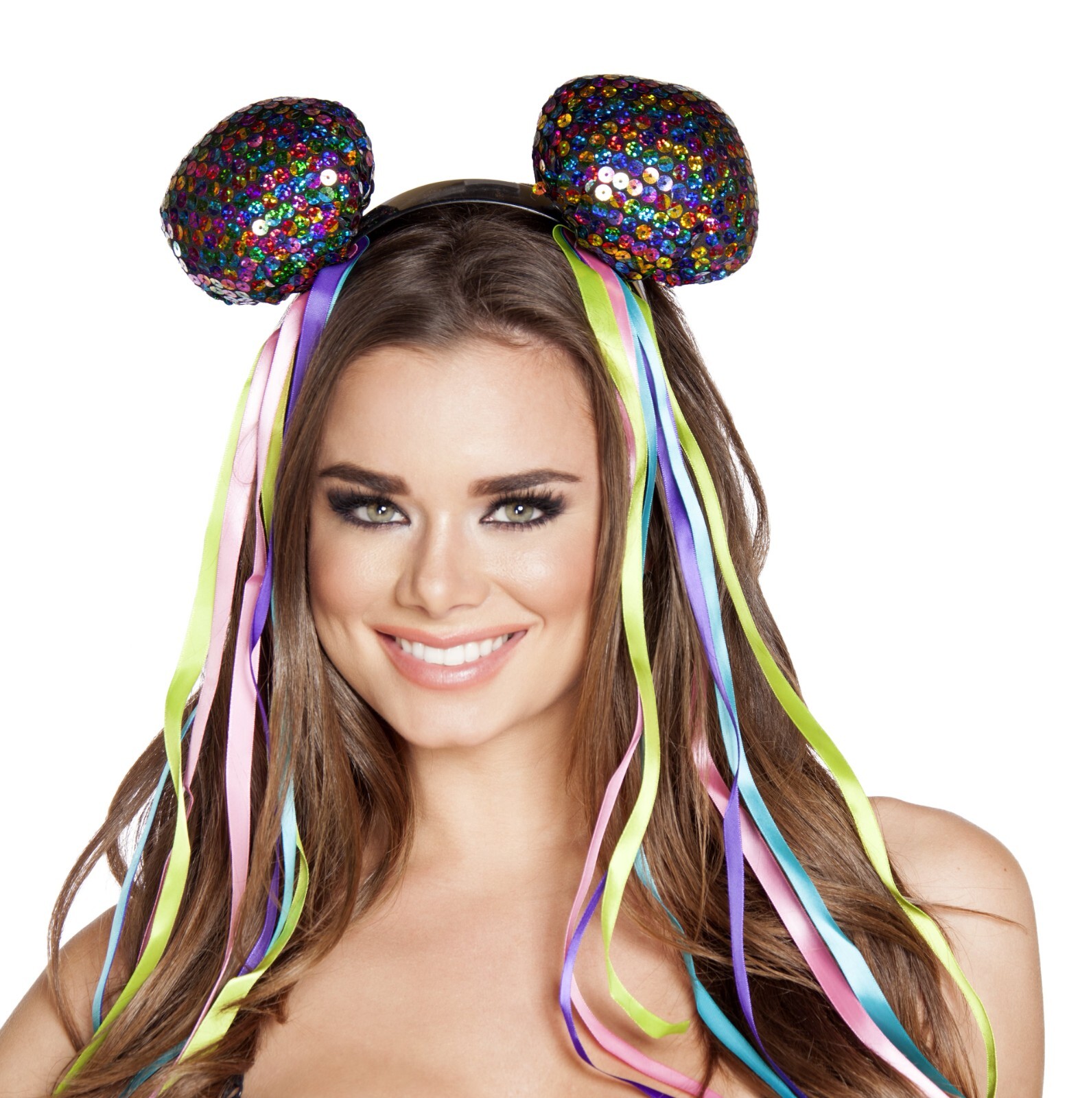 Roma 4558 Multi Sequin Head Piece One Size