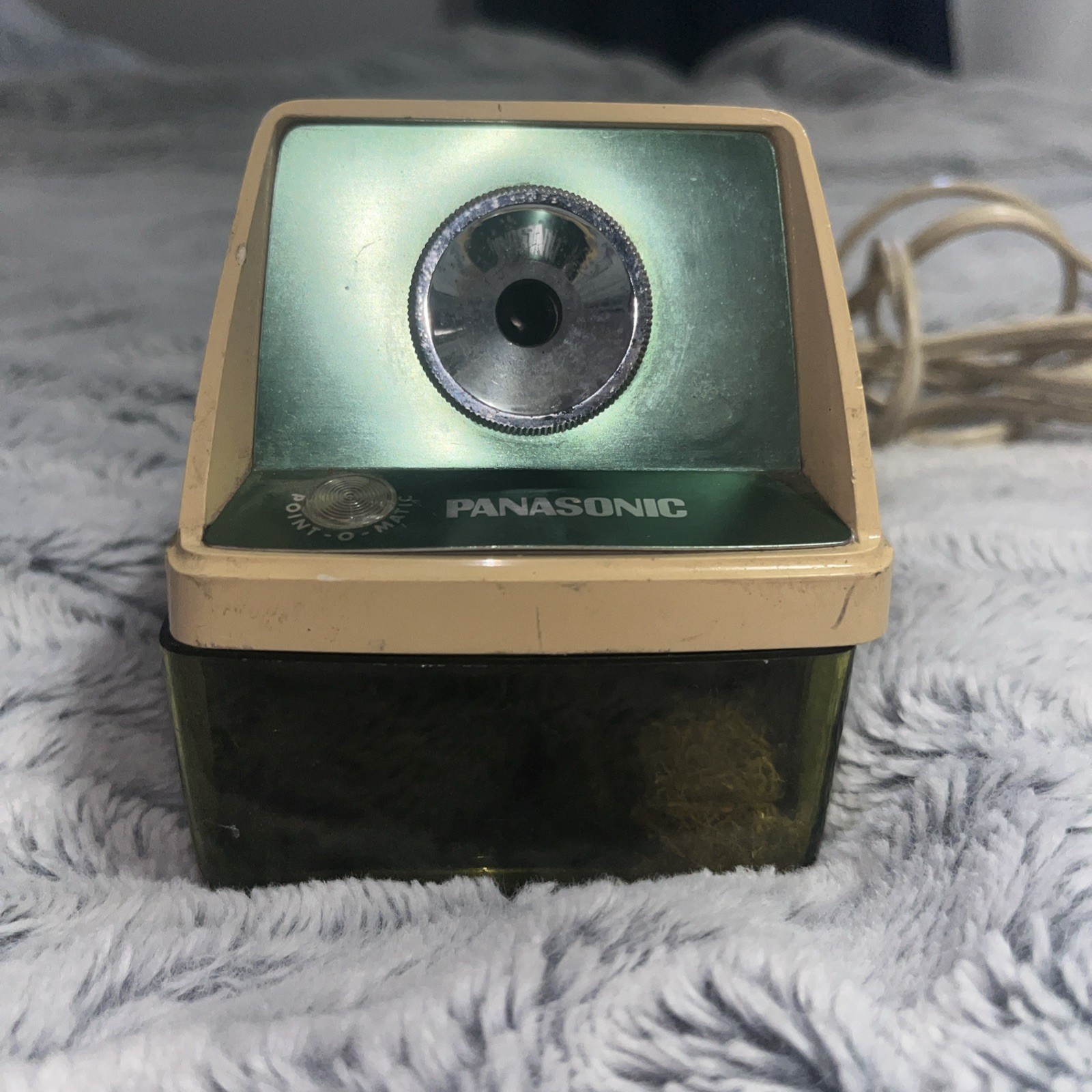 Panasonic Electric Pencil Sharpener Model KP-8A Vintage Retro Green Works Great