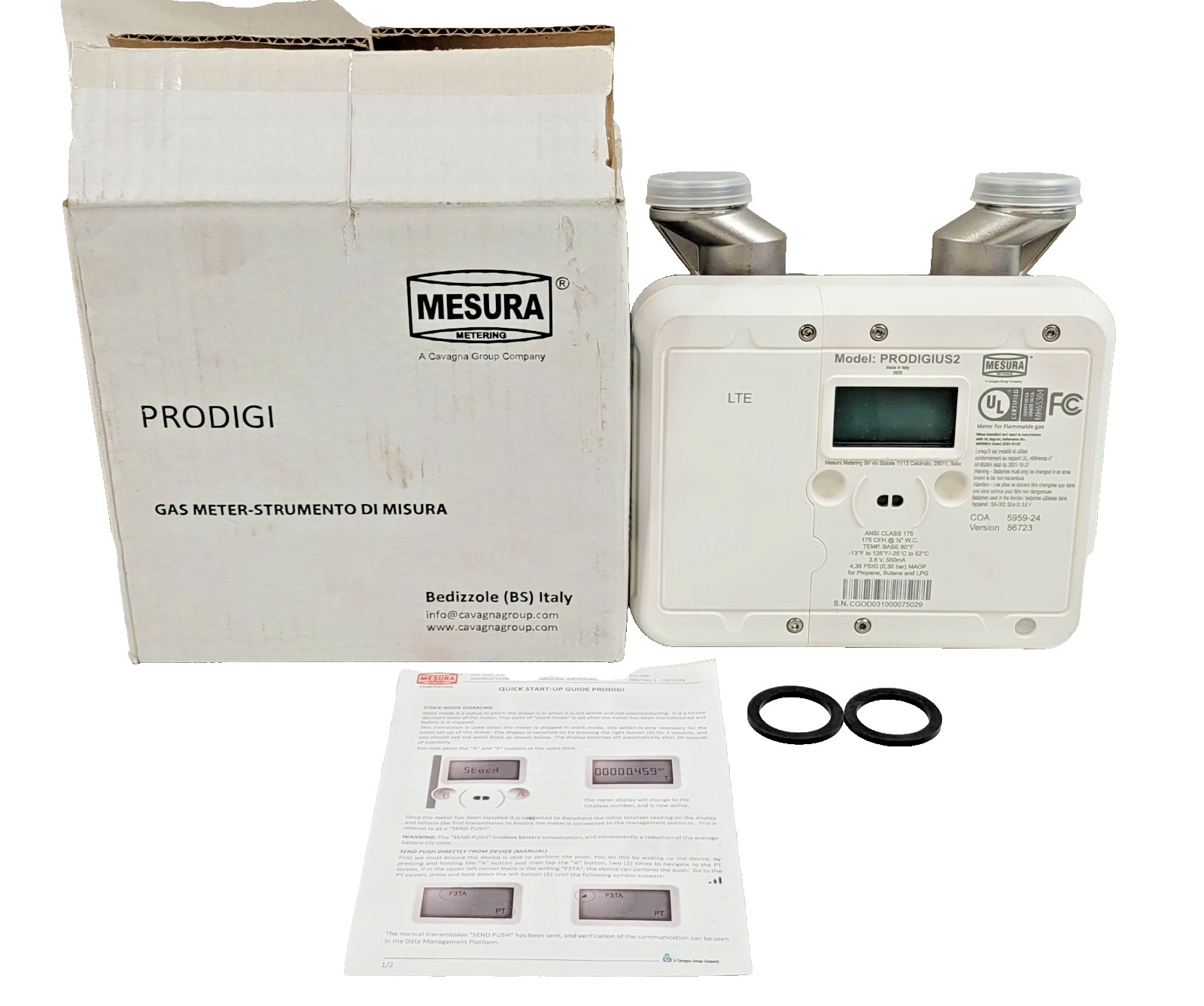 Mesura PRODIGIUS2 Smart Ultrasonic LTE - Natural Gas Propane Butane LPG Meter