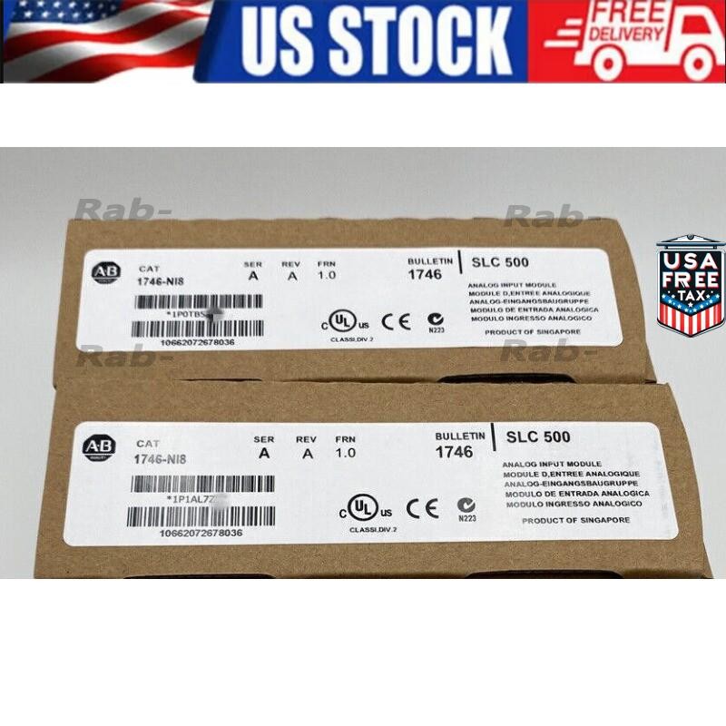 Allen-Bradley 1746-NI8 SER A SLC 500 Analog Input Module 1746NI8 New US Free Tax