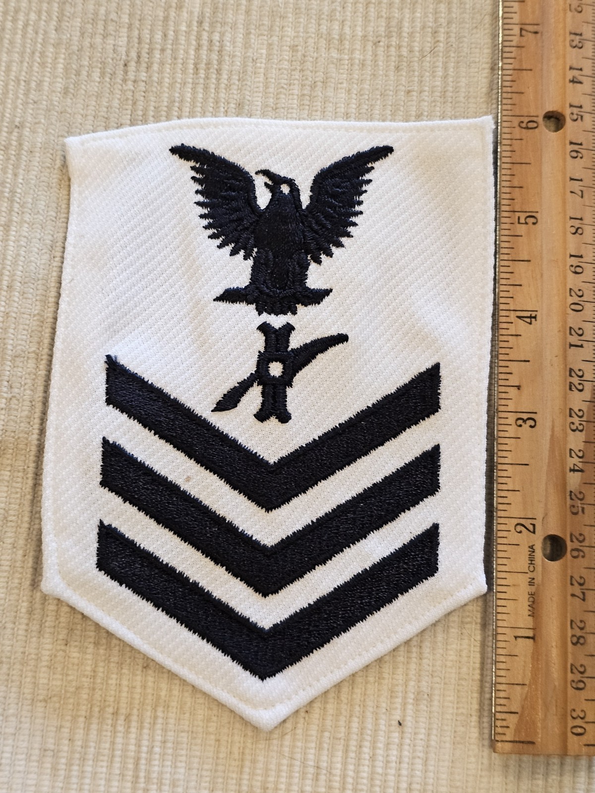 WWII USN Navy Legalman 1st Class Obselete Chevron Rate Patch L@@K!!!