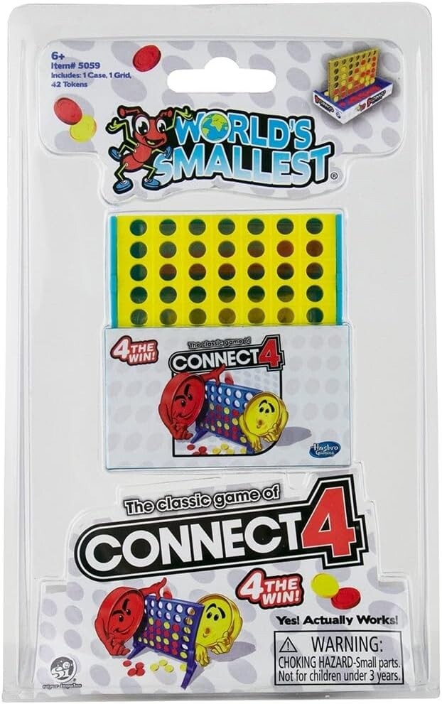 World's Smallest CONNECT 4 Game Toy Doll House Miniature