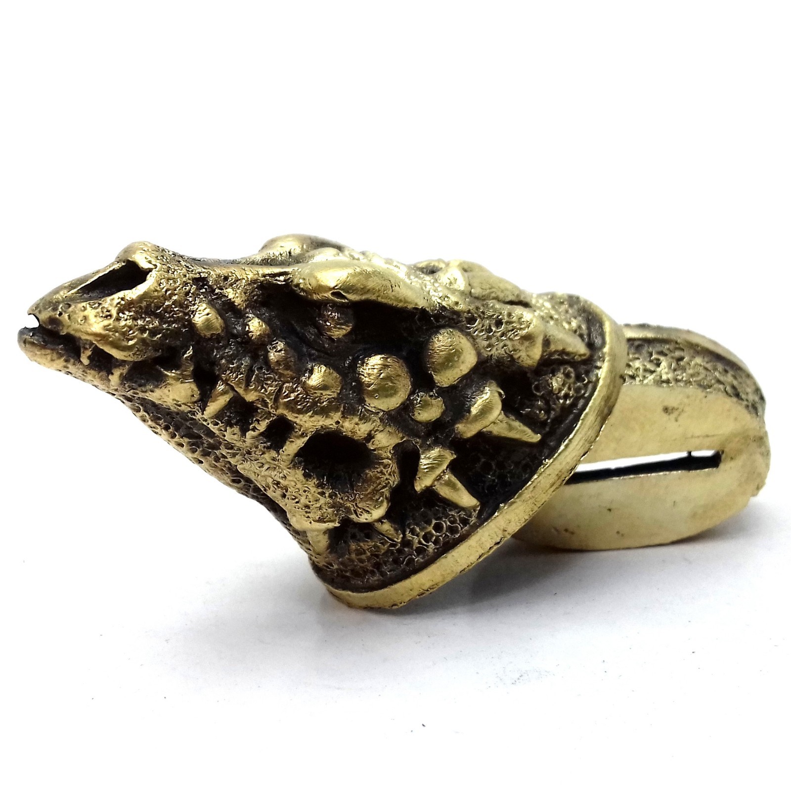SET DRAGON SOLID BRONZE FINGER GUARD BOLSTER & POMMEL CUSTOM KNIFE MAKING