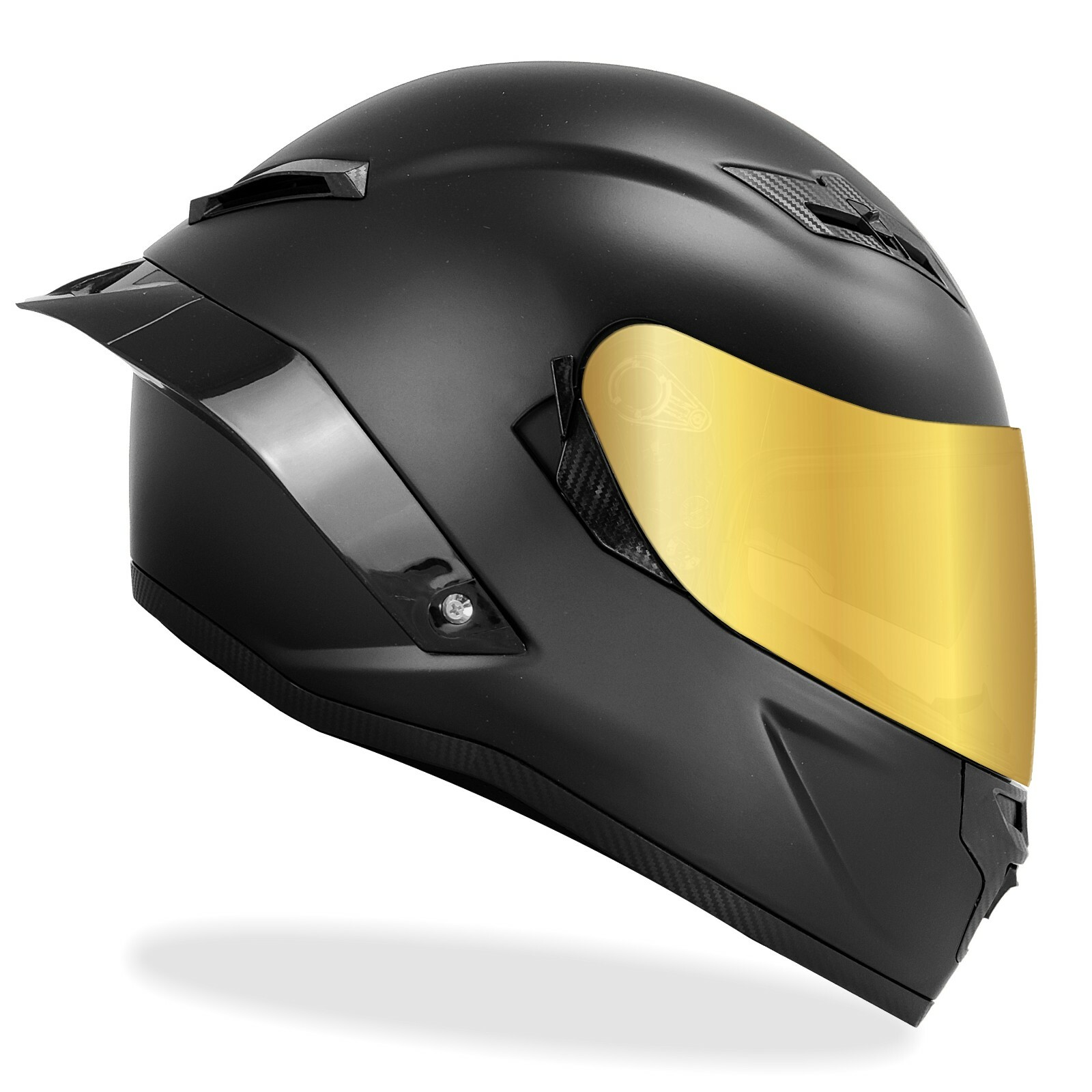 GDM Demon Motorcycle Helmet GOLD Replacement shield visor