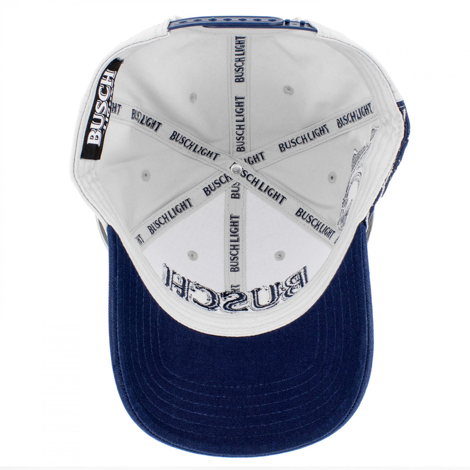 Busch Light Bass Fishing Adjustable Hat Grey