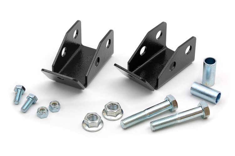 Rough Country Rear Shock Relocation Brackets for 97-06 Jeep Wrangler TJ - 1185