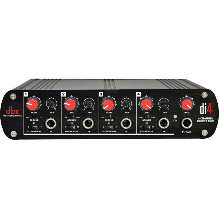New DBX DI4 4 Channel Direct Box with Line Mixer -Fast Free USA Shipping!